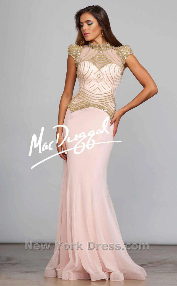 Mac Duggal 93522D Blush/Gold