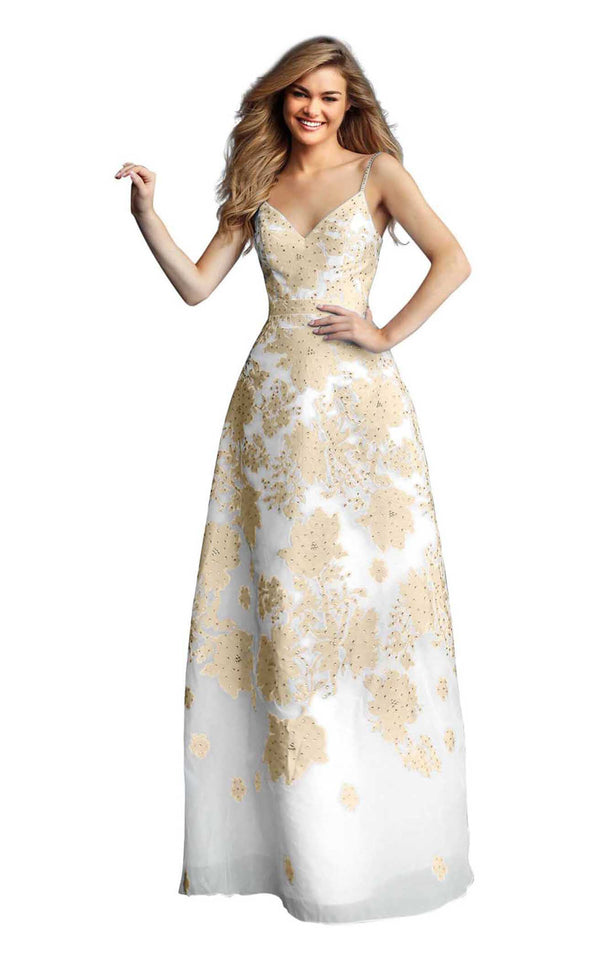 Jovani 57101 Ivory/Champagne