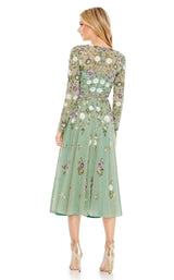 5 of 6 Mac Duggal 5716 Dress Sage-Multi