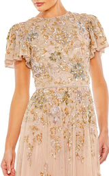 3 of 3 Mac Duggal 5717 Dress Taupe-Multi