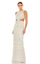 1 of 3 Mac Duggal 5740 Dress Nude-Silver