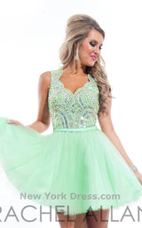 2 of 6 Rachel Allan 6675 Mint/Lime