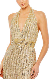Mac Duggal 5759 Dress Gold-Nude