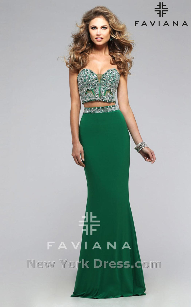 Faviana S7524 Emerald Green