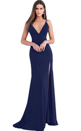 1 of 28 Jovani 58557 Navy