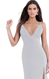 20 of 28 Jovani 58557 Silver