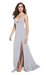 8 of 28 Jovani 58557 Silver