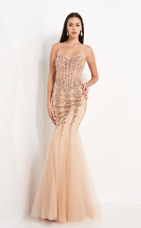 2 of 15 Jovani 5908 Golden-Mix