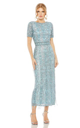 1 of 4 Mac Duggal 5980 Dress French-Blue