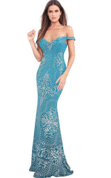 3 of 16 Jovani 60139 Light Blue