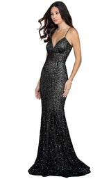 1 of 4 Scala 60179 Dress Black-Nude