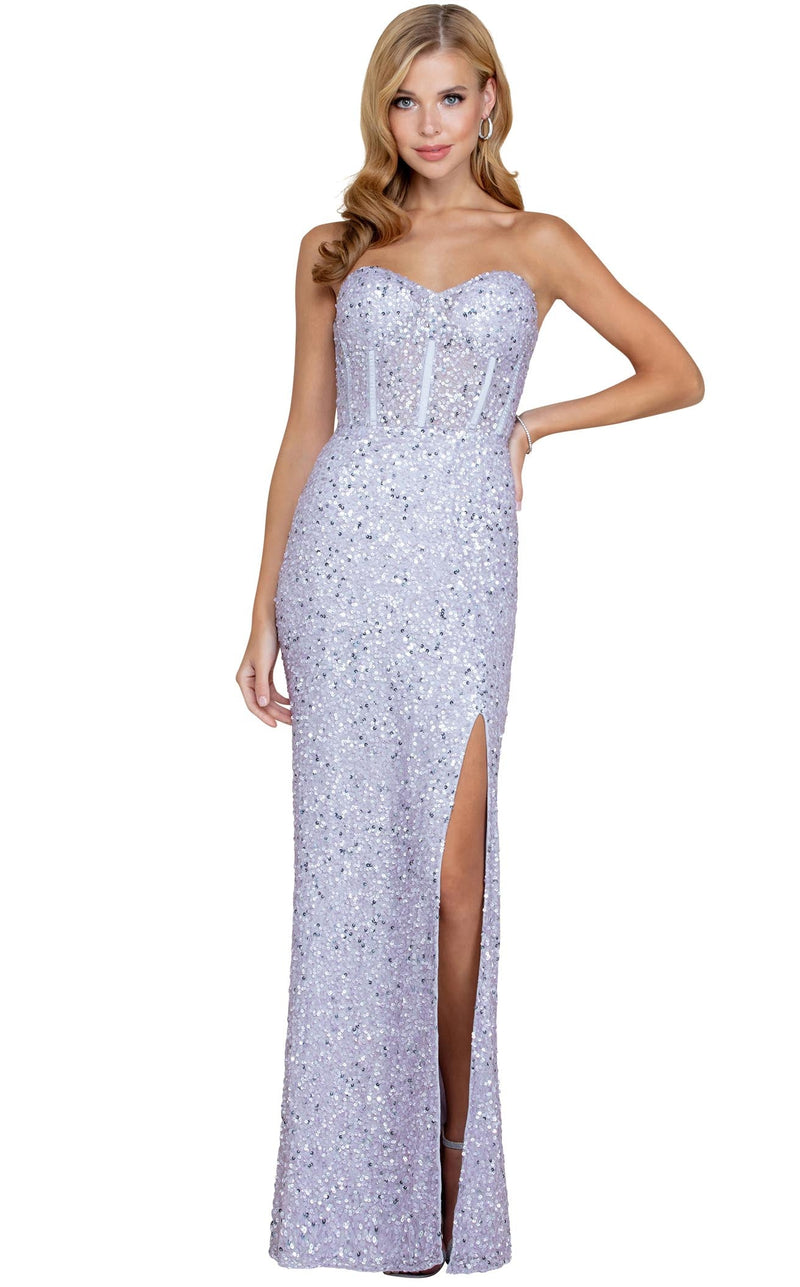 Scala 60227 Dress Lavender-Silver