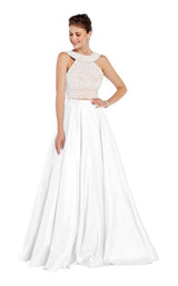 2 of 6 Alyce 60366 Diamond-White-Blush