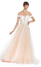 1 of 4 Alyce 60473 Ivory/Pink