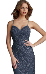 8 of 12 Jovani 60653 Navy