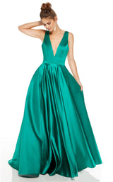 3 of 8 Alyce 60707 Dress Emerald