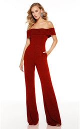 Alyce 60802 Jumpsuit Red