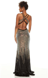 2 of 4 Alyce 60835 Dress Gold-Black