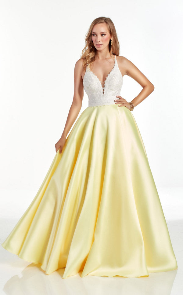 Alyce 60879 Diamond-White-Light-Yellow