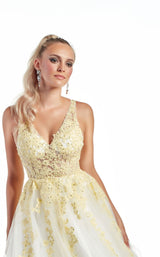 8 of 12 Alyce 60889 Light-Yellow-Diamond-White