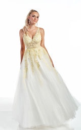 2 of 12 Alyce 60889 Light-Yellow-Diamond-White