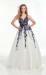 1 of 12 Alyce 60889 Midnight-Diamond-White