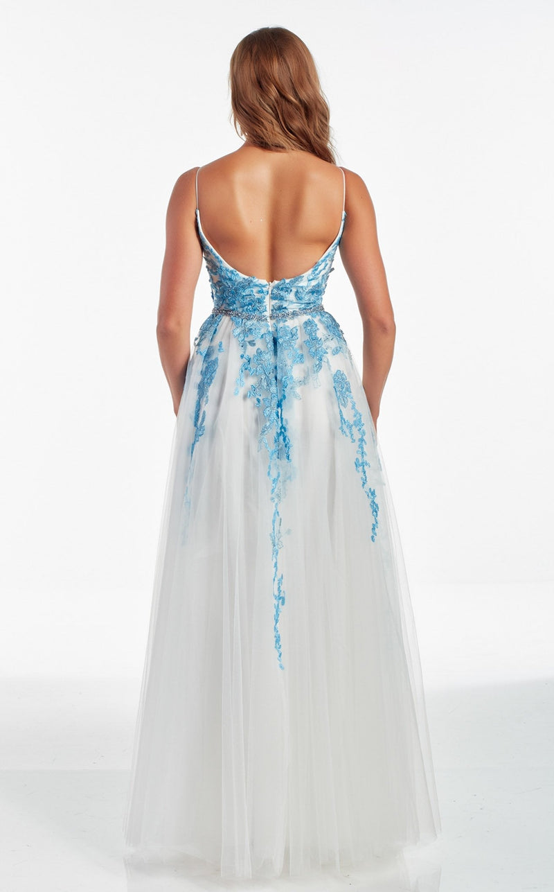 Alyce 60891 Azure-Blue-Diamond-White