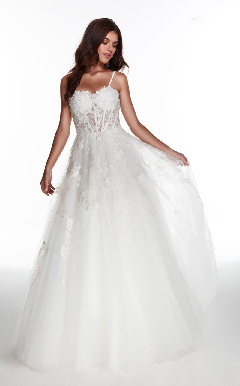 Alyce 60895 Diamond-White-Solid