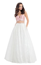 2 of 6 Rachel Allan 6096 Blush-White