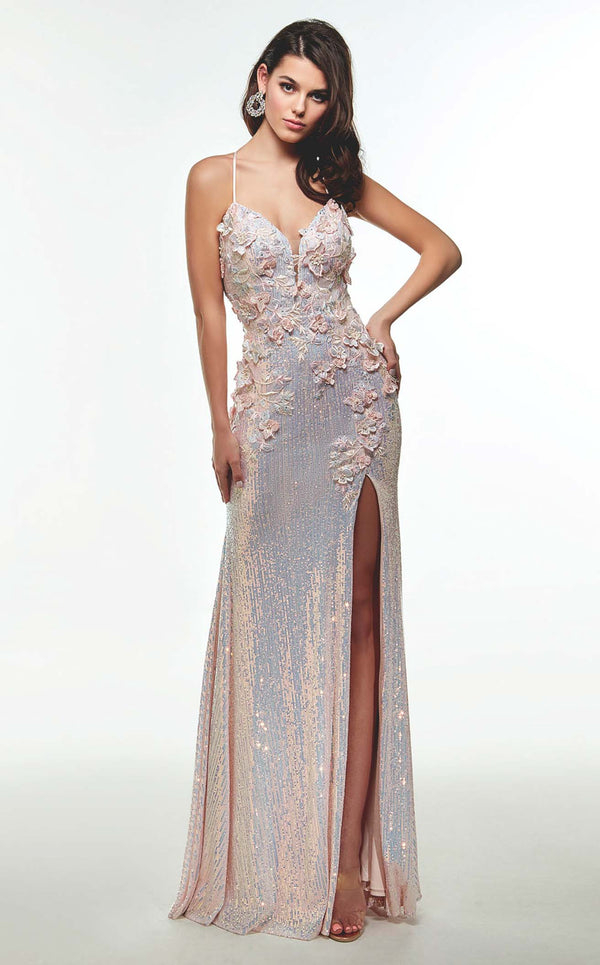 Alyce 61041 Pink-Champagne