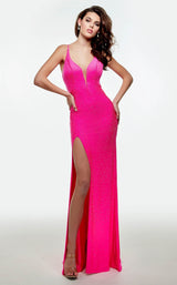 1 of 2 Alyce 61048 Electric-Fuchsia