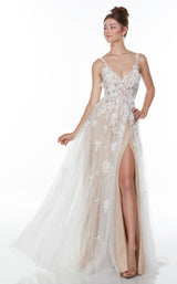 1 of 4 Alyce 61075 Diamond-White-Light-Latte