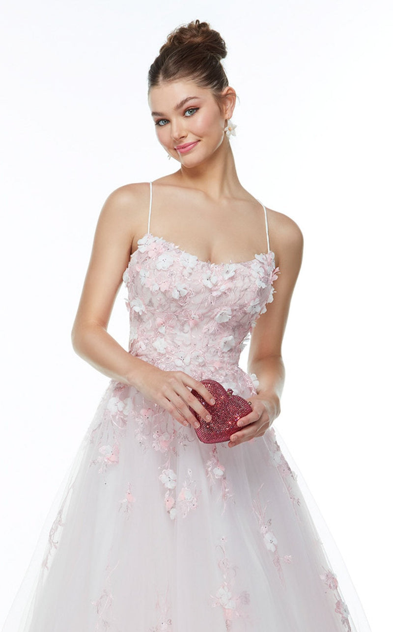 Alyce 61082 Pink-Diamond-White