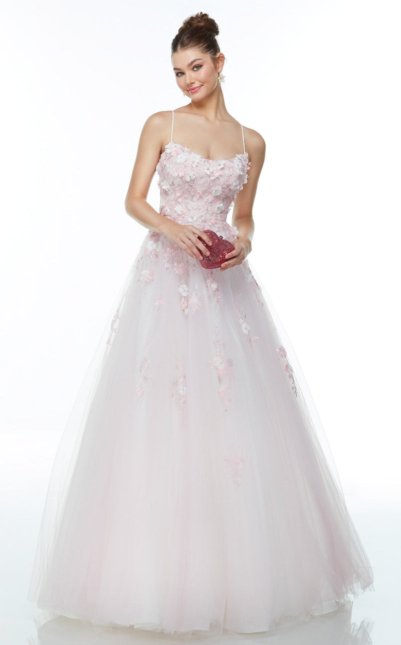 Alyce 61082 Pink-Diamond-White