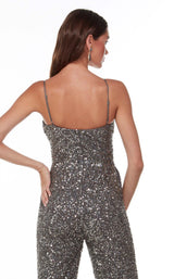 4 of 4 Alyce 61182 Jumpsuit Gunmetal