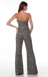 2 of 4 Alyce 61182 Jumpsuit Gunmetal