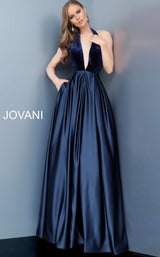 1 of 2 Jovani 61203 Navy