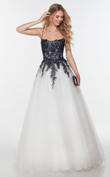 1 of 12 Alyce 61220 Diamond-White-Midnight