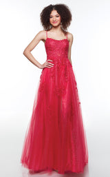 2 of 4 Alyce 61255 Dress Cerise