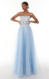 3 of 4 Alyce 61277 Dress Sky-Blue