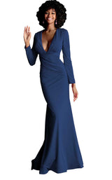 5 of 24 Jovani 61385 Navy