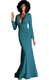 6 of 24 Jovani 61385 Peacock