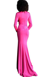 10 of 24 Jovani 61385 Hot Pink
