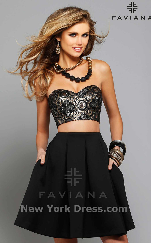 Faviana 7659 Black/Gold