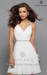 1 of 2 Faviana 7663 Ivory