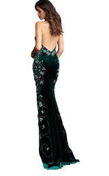 4 of 8 Jovani 61655 Green