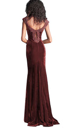 6 of 16 Jovani 61697 Burgundy