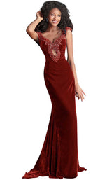 4 of 16 Jovani 61697 Red