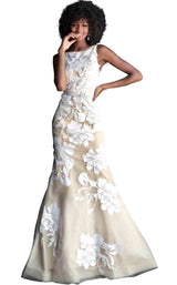 1 of 4 Jovani 61962 Nude-White
