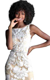 3 of 4 Jovani 61962 Nude-White